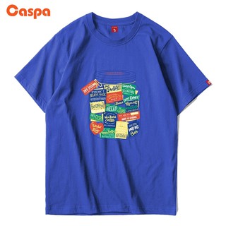 Caspa เสื้อยืดสกรีน ลายสกรีน ขวดโหล เสื้อคอกลมแขนสั้นผ้าฝ้าย แฟชั่น วัยรุ่น - M470T