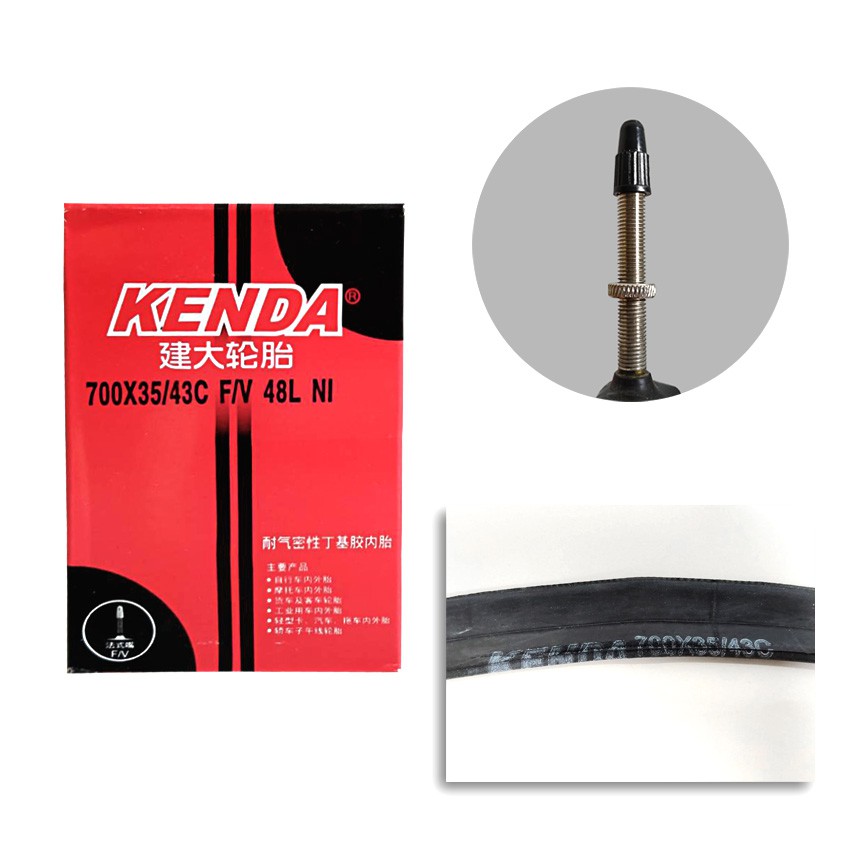 ยางในจักรยานเสือหมอบ-ไฮบริด-ฟิกเกียร์-kenda-700x35-43c-f-v-a-v-48-60-mm