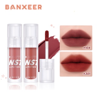 BANXEER แบงเซียร์ คัลเลอร์ – โฮลดิ้ง ซอฟท์ มิสท์ มอนส์เตอร์ แมท ลิป เกรซ BM08 Lipstick Matt Waterprof Lip Gloss Matte Liptint 12 COLOR