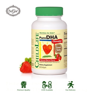 [5508] ดีเอชเอสำหรับเด็ก ChildLife Pure DHA Fish Oil Omega 3 Capsule 90 Softgels for Baby above 6 Months