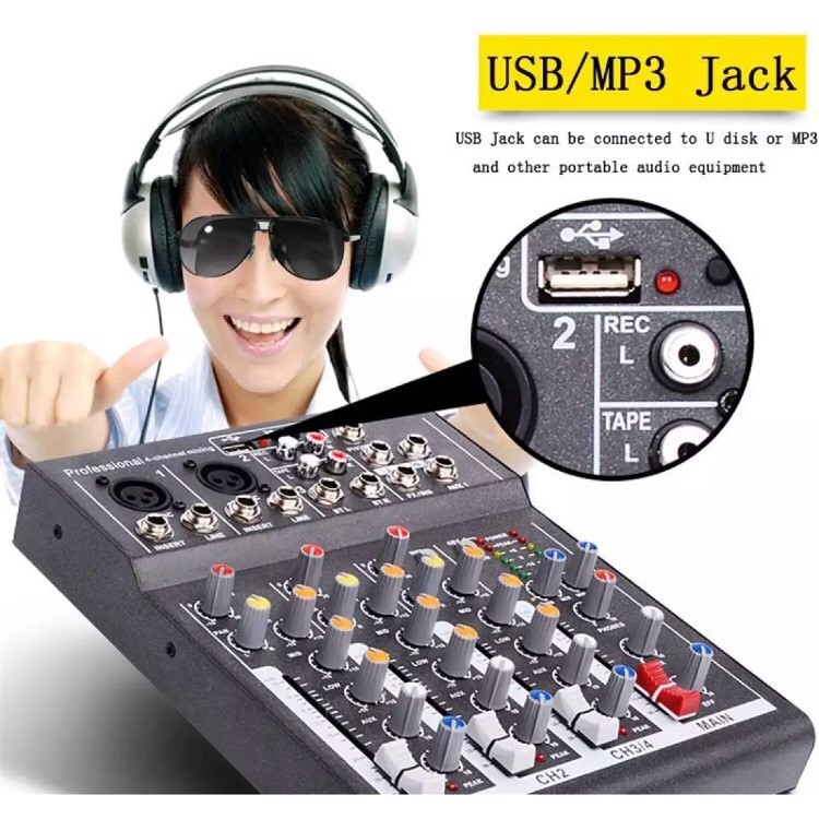 สเตอริโอมิกเซอร์-4-ช่อง-usb-mp3-ผสมสัญญาณเสียง-stereo-mixer-รุ่น-jxl-f4bt-usb