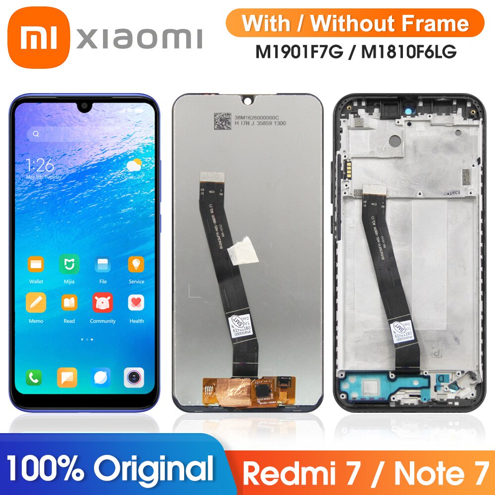 หน้าจอแสดงผล LCD ดิจิไทเซอร์ ดิจิทัล พร้อมกรอบ สําหรับ Xiaomi Redmi ...