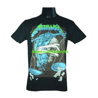 เสื้อยืดสุดเท่เสื้อวง Metallica เสื้อยืดแฟชั่นวงดนตรี เสื้อวินเทจ เมทัลลิกา MET1757Sto5XL