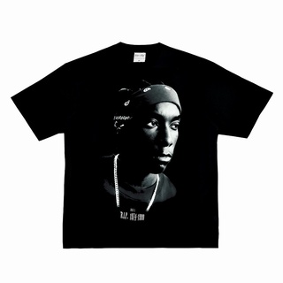 เสื้อยืดโอเวอร์ไซส์Ramonte Coleman rip "bigl" American rap VTG เสื้อยืด ผ้าฝ้าย แขนสั้น ทรงหลวมS-3XL