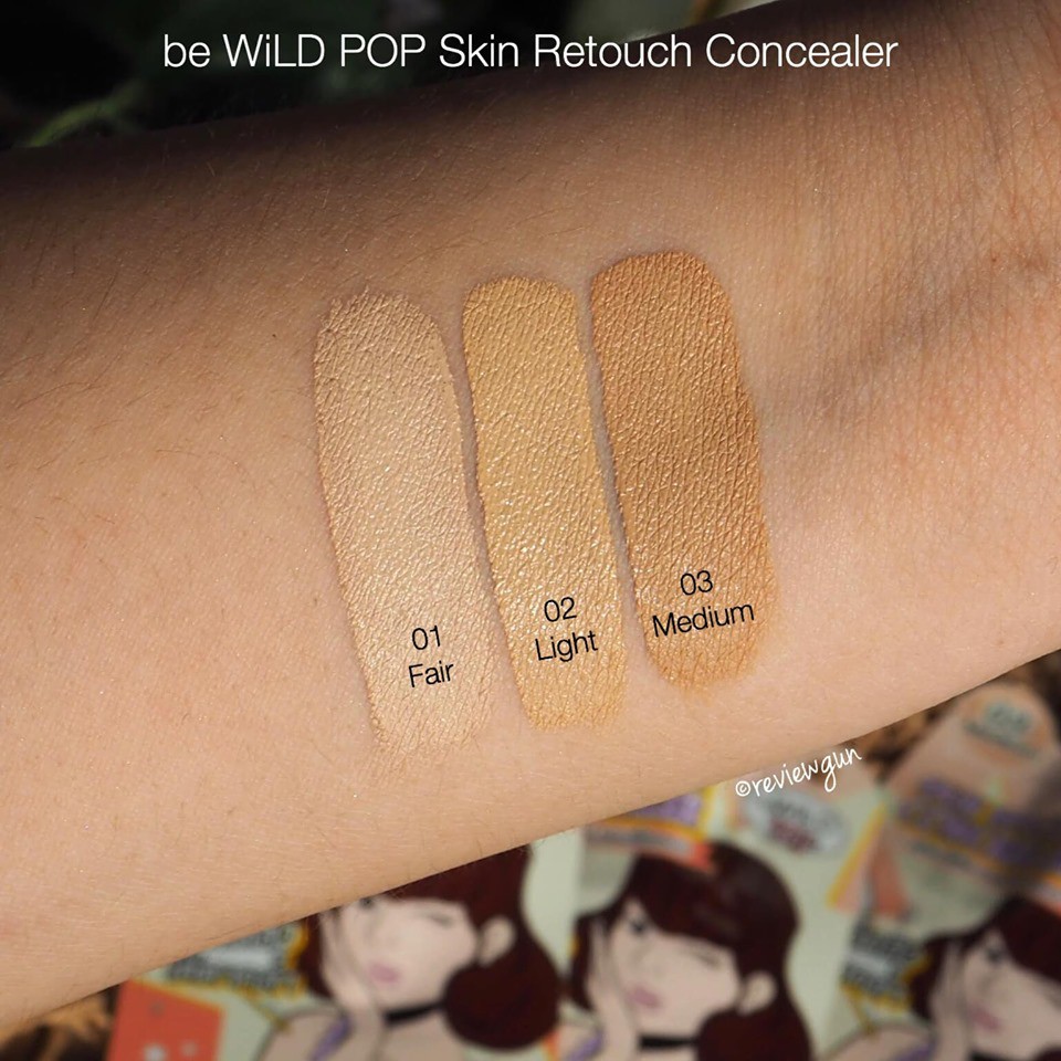 ภาพสินค้าbeWiLD POP Skin Retouch Concealer คอนซีลเลอร์เนื้อครีม รีทัชผิว ปิดสิว ใต้ตาดำ จากร้าน bewildcosmetic บน Shopee ภาพที่ 2