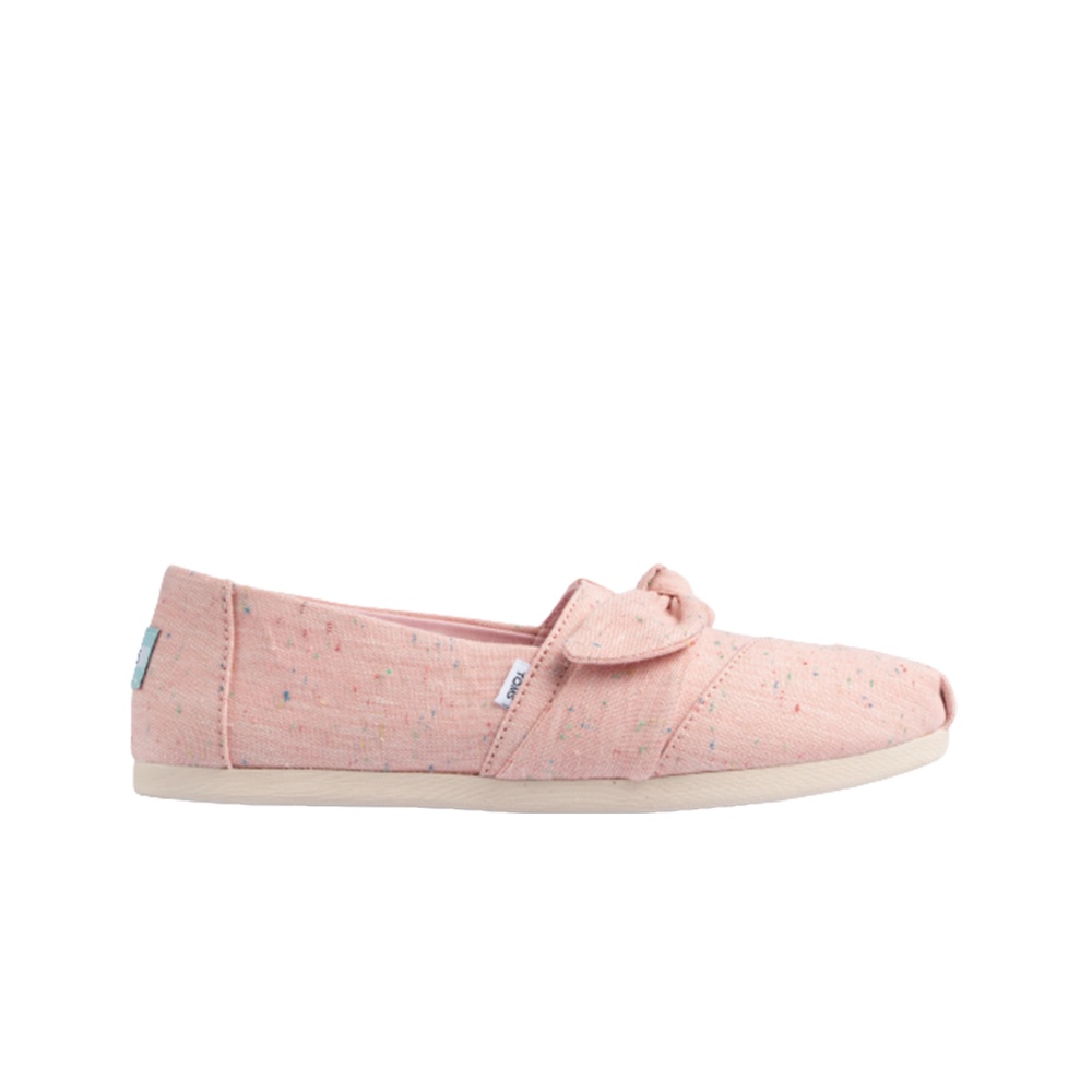 ภาพหน้าปกสินค้าTOMS รองเท้าลำลองผู้หญิง แบบสลิปออน (Slip on) รุ่น Alpargata Seasonal Chalky Pink Speckled Linen Bow (A) รองเท้าลิขสิทธิ์แท้ จากร้าน toms_officialshop บน Shopee