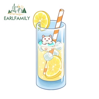 Earlfamily สติกเกอร์ไวนิล ลายเครื่องดื่ม JDM Occlusion Scratch กันน้ํา สําหรับติดตกแต่งรถยนต์ 13 ซม. x 5.3 ซม.