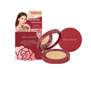 แป้งแดง แป้งพัฟ ศรีจันทร์ Srichand Super Coverage / Always Matte Foundation Powder SPF35 PA++++ 4.5g. / 9g.