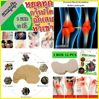 ภาพหน้าปกสินค้าแพค 12 ชิ้น พร้อมส่ง Knee patch Stick Specal แผ่นแปะสมุนไพร ดูแลหัวเข่า แผ่นแปะ บรรเทาปวด ปวดเข่า ปวดขา ปวดคอ ปวดหลัง ที่เกี่ยวข้อง