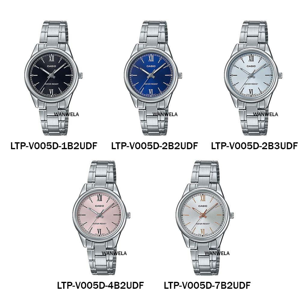 ภาพหน้าปกสินค้าของแท้ นาฬิกาข้อมือ Casio ผู้หญิง รุ่น LTP-V005 สายสแตนเลส จากร้าน wanwela.watch บน Shopee