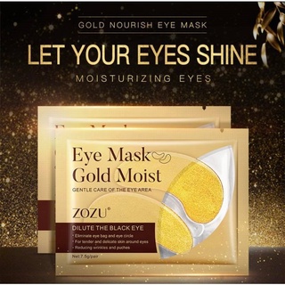 BLUE Shopm9✨มาร์คตาแผ่นทองคำ Eye Mask Gold Moist สูตรคอลลาเจนทองคำ ลดริ้วรอย รอยตีนกา ลดถุงใต้ตามาร์คตาแผ่นทองคำ สูตรคอ