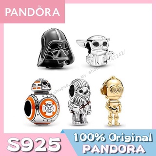 Pandora สร้อยข้อมือลูกปัดเงินแท้ S925 ลาย Star Wars p526 diy