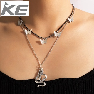 Vintage Necklace Butterfly Snake MultiSilver Necklace for girls for women low price