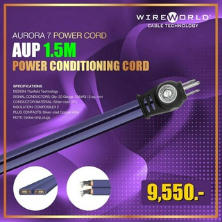 WIREWORLD Aurora 7 Power Conditioning Cords  1.5m