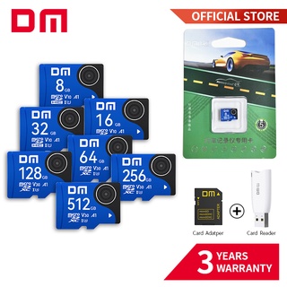 Dm การ์ดหน่วยความจํา micro SD 8GB 16GB 32GB 64GB 128GB 256GB สีฟ้า