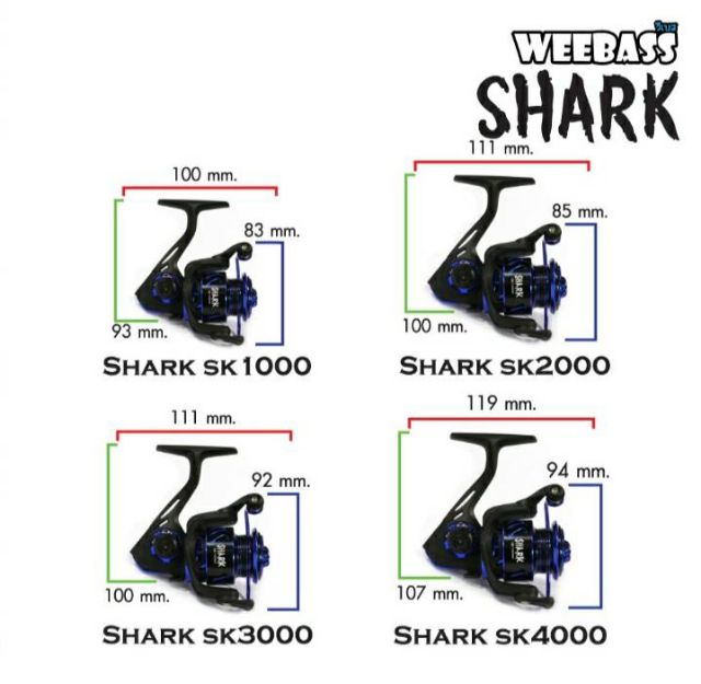 weebass-shark-ฉลามน้ำเงิน-เบอร์2000-4000