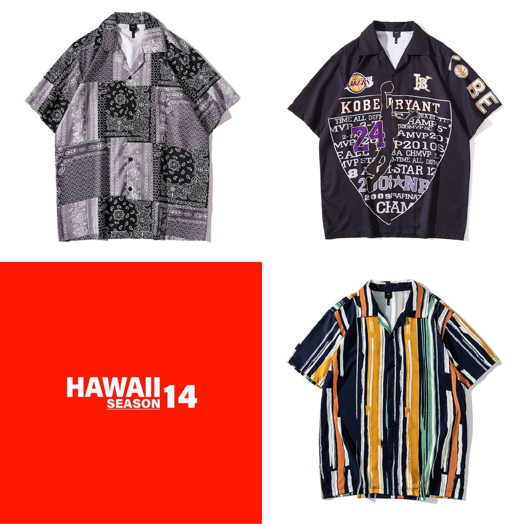 ภาพสินค้าGIANTSHOP เสื้อฮาวาย เสื้อเชิ้ต hawaii หลายสไตล์ 100 แบบ SEASON 14 จากร้าน giantshop.th บน Shopee ภาพที่ 5