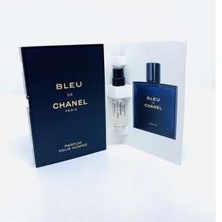 Chanel Bleu de CHANEL น้ำหอม ชาแนล ปเายไทย เบลอ ของแท้ 1.5 มล. หัวเสปร์ย chanel bleu de parfum pour homme ป้ายไทย