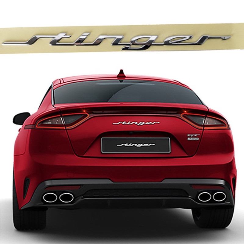 สติกเกอร์โลโก้ตัวอักษรภาษาอังกฤษ-สําหรับติดตกแต่งรถยนต์-hyundai-kia-kia-gtline-stinger-stinger