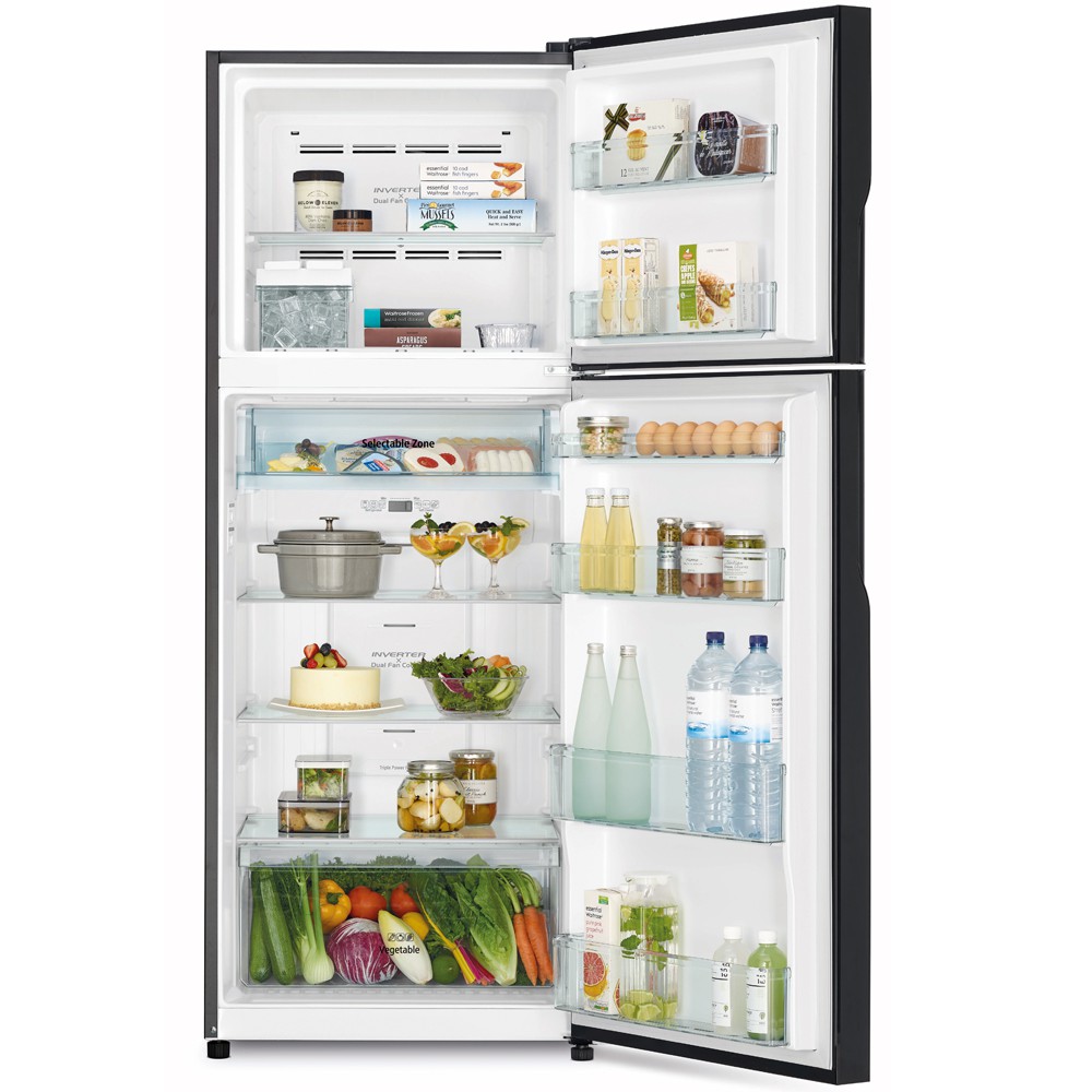 ภาพสินค้าตู้เย็น 2 ประตู HITACHI RVGX400PF MIR,GBK 15 คิว (สีกระจกเงา,กระจกดำ) จากร้าน unionhient2018 บน Shopee ภาพที่ 4