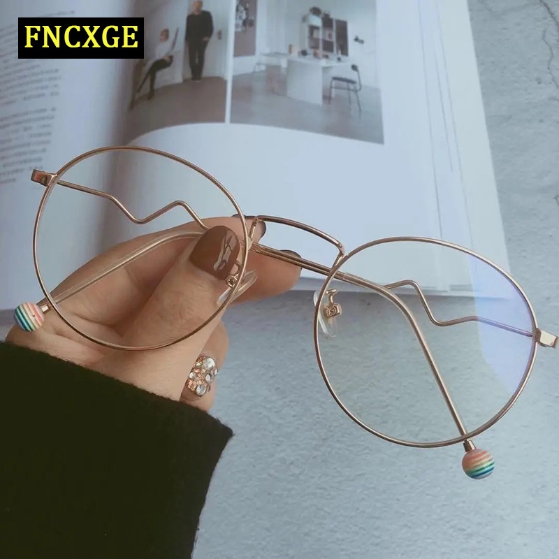 ภาพหน้าปกสินค้าFNCXGE แว่นสายตาสั้น -0.1 ถึง -4.0 กรองแสง ป้องกันแสงสีฟ้า สไตล์เกาหลี ผู้หญิงผู้ชาย