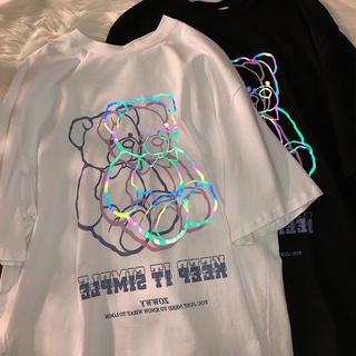 เสื้อยืดแขนสั้น แบบบาง ทรงหลวม เข้ากับทุกการแต่งกาย แฟชั่นสําหรับผู้หญิง เสื้อยืด JL-TX-52