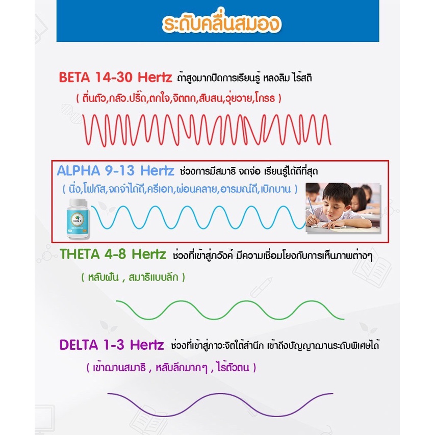 ภาพสินค้าAlpha-B ผลิตภัณฑ์เสริมอาหารบำรุงสมอง จากร้าน good.price บน Shopee ภาพที่ 6