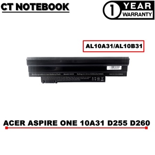 BATTERY ACER AL10A31 AL10B31 ASPIRE ONE 522 D255 D260 10A31 10B31 / แบตเตอรี่โน๊ตบุ๊ค ACER ประกัน 1 ปี พร้อมส่ง