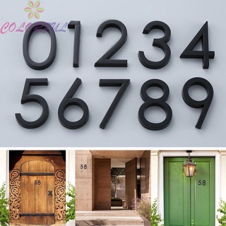 【COLORFUL】3D Effect House Number Door Plate Stainless Steel Letter Sign Address Home