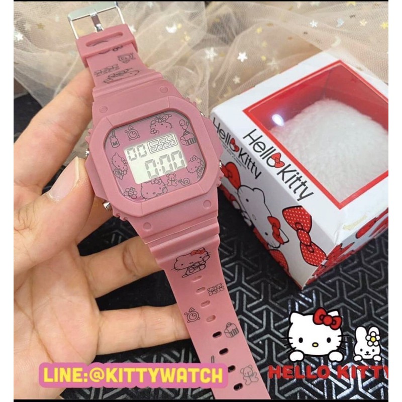 นาฬิกาคิตตี้-ยักษ์เล็กคิตตี้-นาฬิกาดิจิตอลhello-kitty-watch