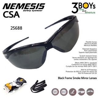 ภาพหน้าปกสินค้าแว่นตาNEMESIS รุ่น CSA ขนาดเอเชีย เหมาะกับคนไทย น้ำหนักเบา ทันสมัย เป็นทั้งแว่นกันแดด safety ที่เกี่ยวข้อง