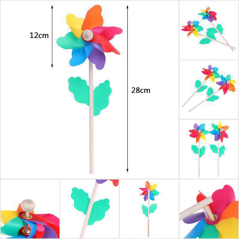 dsth-กังหันลมไม้-หลากสี-7-ใบ-ของเล่นสําหรับเด็ก
