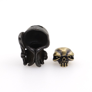 Cnedc พวงกุญแจจี้ลูกปัด Death Skull Diy สําหรับทํากิจกรรมกลางแจ้ง