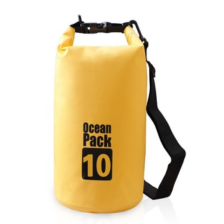 กระเป๋าเป้สะพายหลัง ป้องกันน้ำ สำหรับเล่นกีฬา สีเหลือง