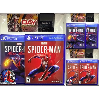 แผ่นเกมส์ Ps4  **&lt;Spiderman Miles Morales&gt;&lt;Spiderman&gt;** สินค้ามือ &lt;1&gt; &lt;2&gt;