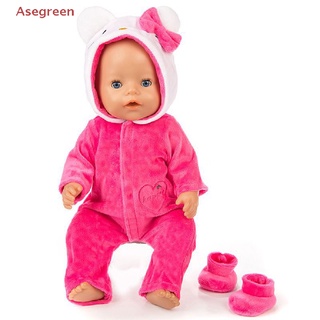 [Asegreen] ใหม่ ชุดจั๊มสูท ตุ๊กตาเด็กทารกแรกเกิด น่ารัก ขนาด 43 ซม. อุปกรณ์เสริม สําหรับตุ๊กตาเด็กทารก 1 ชิ้น