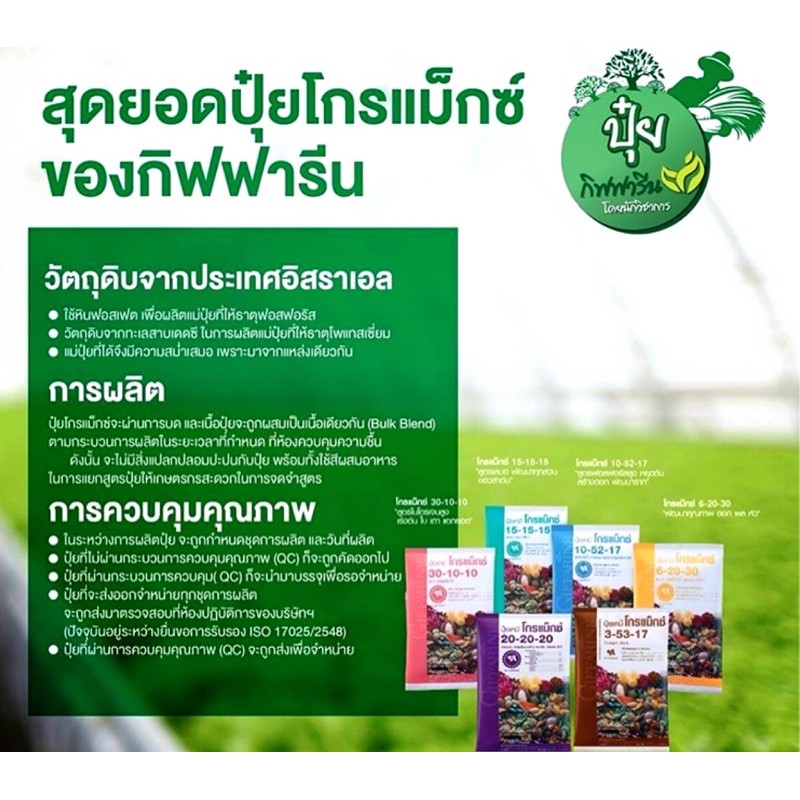 ส่งฟรี-ปุ๋ยกิฟฟารีน-ปุ๋ยเกล็ด-โกรแม็กซ์-อาหารหลัก-grow-max-n-p-k-ปุ๋ยนำเข้าอิสราเอล-ลดต้นทุน-เพิ่มผลผลิต