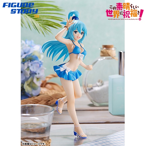 pre-order-มัดจำ-pop-up-parade-konosuba-aqua-swimsuit-ver-โมเดล-ของแท้-ล๊อต-jp