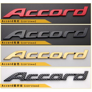 สติกเกอร์ฉลากภาษาอังกฤษ สําหรับติดตกแต่งรถยนต์ HONDA Accord