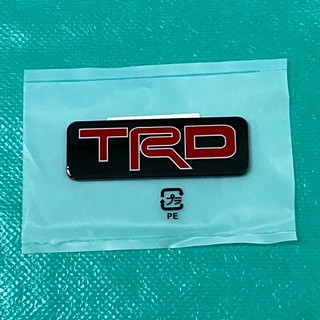 โลโก้* TRD ติดรถ Toyota  ขนาด* 3 x 8.7 cm ราคาต่อชิ้น