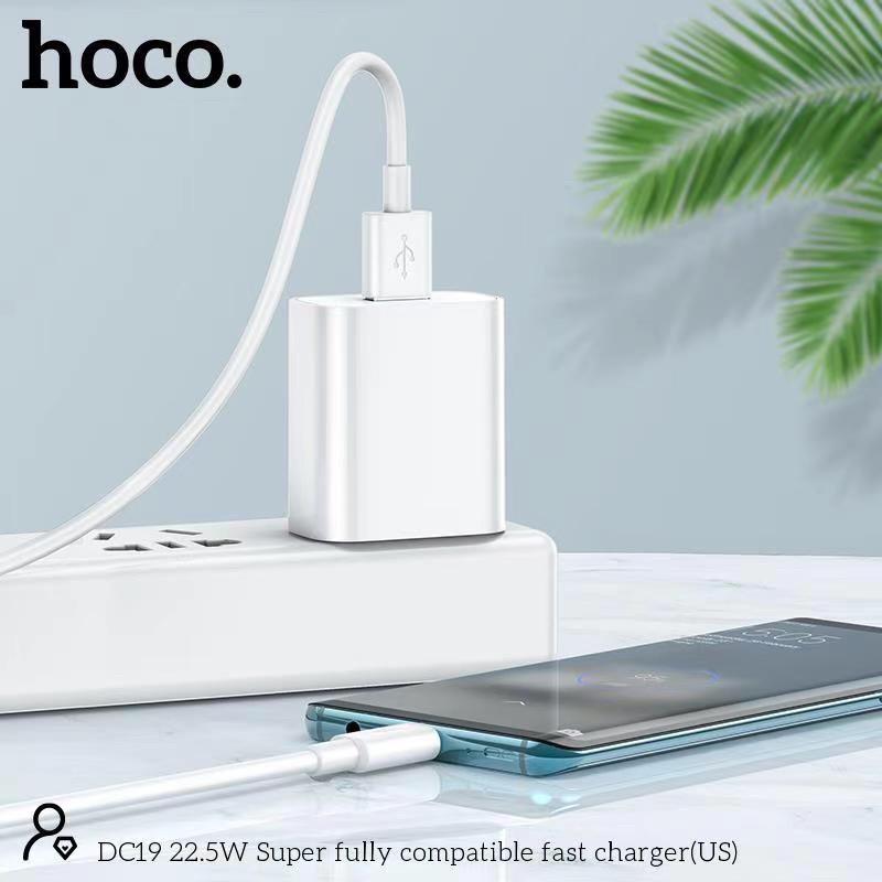 hoco-dc19-super-fast-charge-22-5w-หัวชาร์จรองรับเทคโนโลยีชาร์จเร็วทุกยี่ห้อ