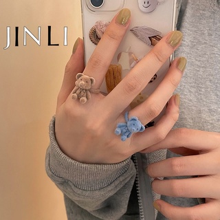 ภาพหน้าปกสินค้าJinli เครื่องประดับแฟชั่นผู้หญิงแหวนนิ้วมือตุ๊กตาหมีน่ารัก
 ซึ่งคุณอาจชอบราคาและรีวิวของสินค้านี้