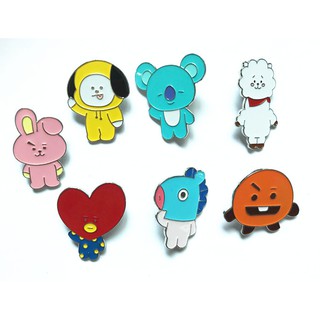 Bestprice 1920 Kpop Bt 21 Bts เข็มกลัดโลหะสําหรับติดตกแต่งเสื้อผ้าเข็มกลัด