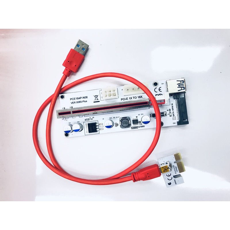 ภาพสินค้า1Pcs USB 3.0 PCI-E Express 1x To 16x Extender Riser Card Adapter BTC 8 GPU Miner r60 จากร้าน khunsua บน Shopee ภาพที่ 5