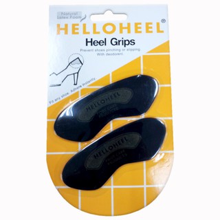 แผ่นกันรองเท้ากัด HELLOHEEL G2-4 สีดำ แผ่นป้องกันรองเท้ากัด Heel Grips ลดการเสียดสีบริเวณหลังข้อเท้า เช็ดทำความสะอาดบริเ