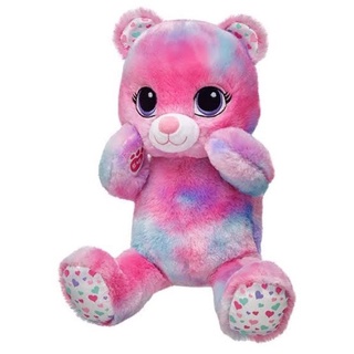 𝟮𝗻𝗱.(มือสอง) ตุ๊กตาหมี บิ้วอะแบร์ สีพลาสเทล เท้าสกรีนลาย💖ของขวัญวาเลนไทน์💖Valentine🌟Build A Bear Workshop🌟สินค้ามือสอง