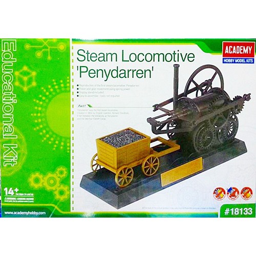 โมเดลประกอบ-academy-model-ac18133-steam-locomotive-penydarren