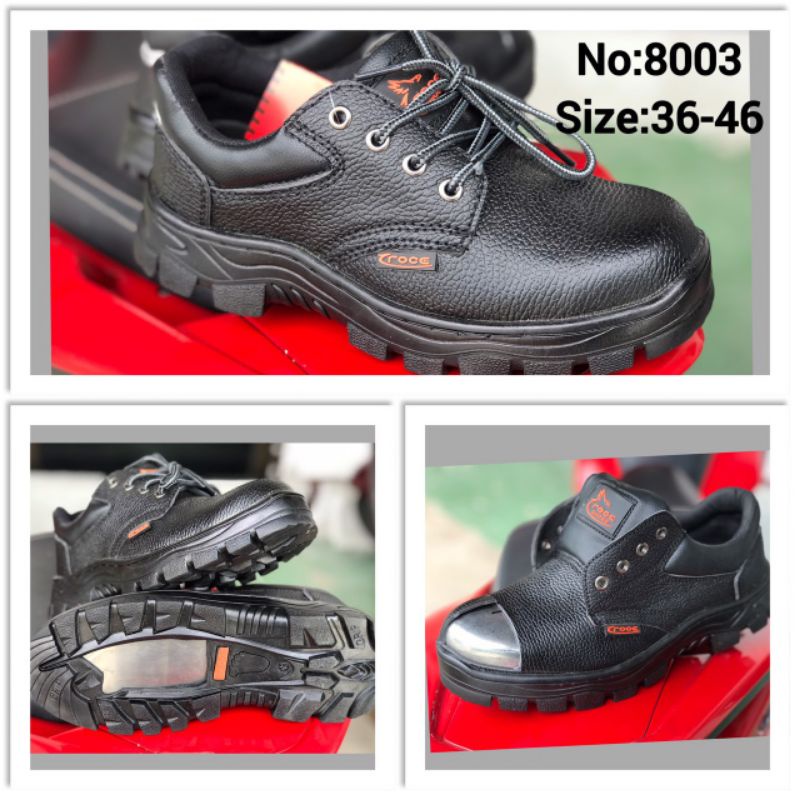 ภาพหน้าปกสินค้าส่งไว  ราคา   รองเท้านิรภัย รองเท้าหัวเหล็ก รองเท้า SAFETY Shoes CROCE ไซส์​ : 36 - 46
