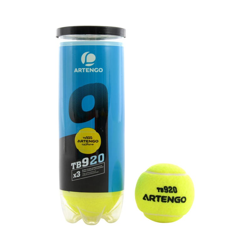 ลูกเทนนิส-ลูกเทนนิสคุณภาพดี-ลูกเทนนิส-tennis-ball-artengo-ลูกเทนนิสมีแรงอัดสำหรับการแข่งขันรุ่น-tb-920-แพ็ค-3-ลูก