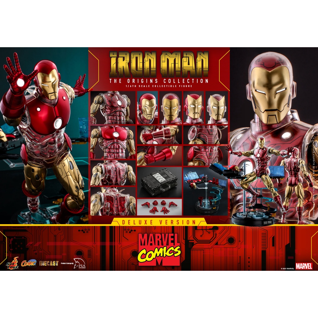 Hot Toys CMS08D38 1/6 Marvel Comics - Iron Man (Deluxe Version